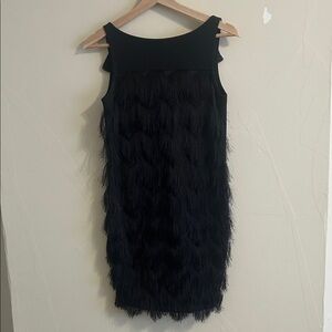 RACHEL Rachel Roy Elegant Black Textured Mini Dress